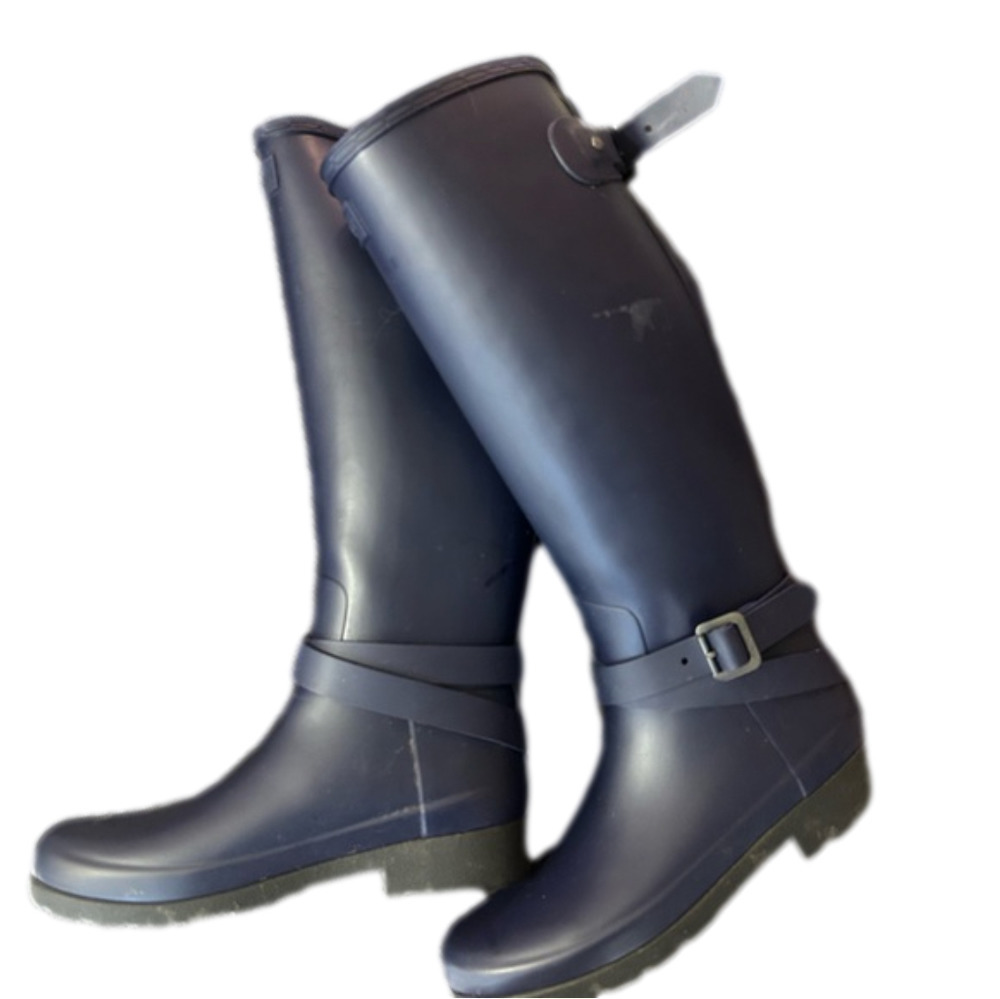 Hunter Tall Boots, Women’s Size 6, Blue